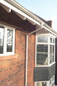 Antique White Lindab gutter